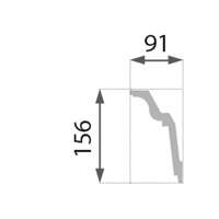 Stiropor lajsna SLU-733 (B-33) - Slika 3