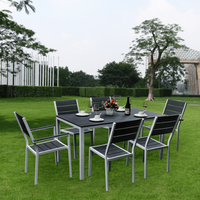 Sto baštenski plastični - imitacija drveta - Slika 3