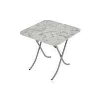 Sto višenamenski sklopivi beli mermer 80*80cm Alesta
