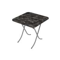 Sto višenamenski sklopivi crni mermer 80*80cm Alesta