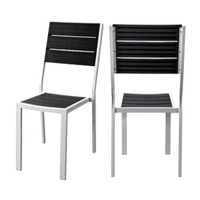 Stolica baštenska plastična - imitacija drveta