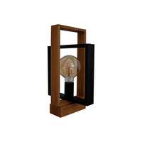 Stona drvena lampa pravougaona 1xE27 DAS