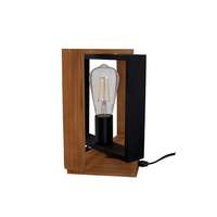 Stona drvena lampa pravougaona 1xE27 DAS