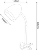 Stona lampa Clip crna E27 15W Avide - Slika 2