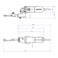 Tračna brusilica sa brusnim trakama BFE 9-20 SET Metabo - Slika 4