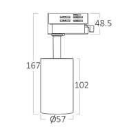 Trofazni šinski reflektor beli GU10 - Slika 5