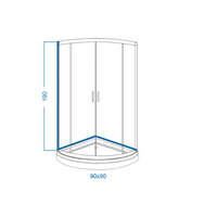 Tuš kabina R90 808SN LINNI - Slika 2