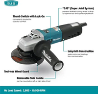 Ugaona brusilica 125mm 1400W Makita 9565CVR - Slika 4