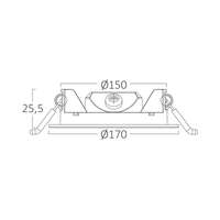 Ugradni LED panel 12W 6INC 6500K beli IP40 - Slika 6