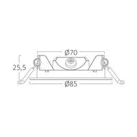 Ugradni LED panel 3W 3INC 4000K beli IP40 - Slika 6