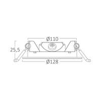Ugradni LED panel 6W 4INC 6500K beli IP40 - Slika 6
