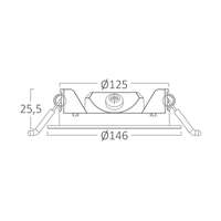 Ugradni LED panel 9W 4INC 6500K beli IP40 - Slika 6