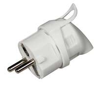 Utikač šuko 16A 250V L beli