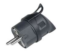 Utikač šuko 16A 250V L crni