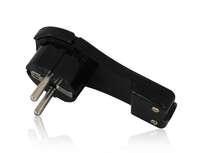 Utikač šuko pljosnati ugaoni 250V 16A crni