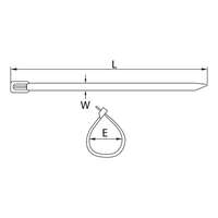 Vezice metalne 4.6x500mm 25kom. Commel - Slika 2