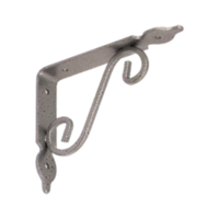 WOZ 140 HS ornamentalni nosač police 140mm/110mm kovani srebrni