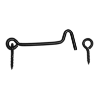 ZHK 80 Crna zakačka sa kukom 80 mm