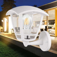 Zidna baštenska svetiljka bela E27 IP44 - Slika 2