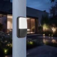 Zidna baštenska svetiljka crna 15W 6500K IP65 - Slika 5