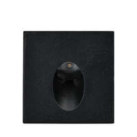 Zidna baštenska svetiljka kvadratna crna 2W 3000K IP65 - Slika 3