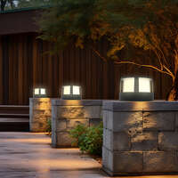 Zidna baštenska svetiljka okrugla crna 15W 3000K IP65 - Slika 2