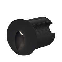 Zidna baštenska svetiljka okrugla crna 2W 3000K IP65 - Slika 1