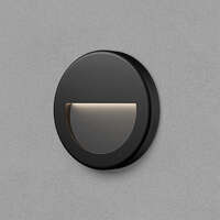 Zidna baštenska svetiljka okrugla crna 3W 3000K IP65 - Slika 2