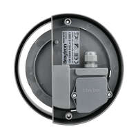 Zidna baštenska svetiljka okrugla siva, 12W 3000K IP65 - Slika 4