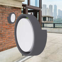 Zidna baštenska svetiljka okrugla siva 12W 4000K IP65 - Slika 2