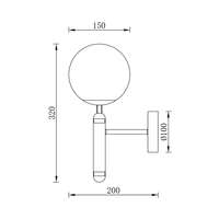 Zidna dekorativna svetiljka 1H-1xG9 - Slika 3