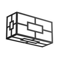 Zidna rozetna pravougaona crna 10W 3U1 IP44 - Slika 7