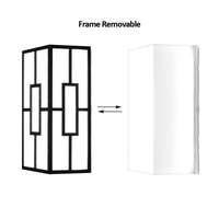 Zidna rozetna pravougaona crna 10W 3U1 IP44 - Slika 3