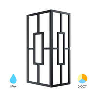 Zidna rozetna pravougaona crna 10W 3U1 IP44 - Slika 10