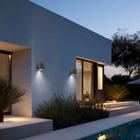 Zidna rozetna siva 1xGU10 IP44 - Slika 2