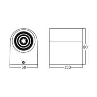 Zidna svetiljka bela 2x5W 3000K IP44 - Slika 4