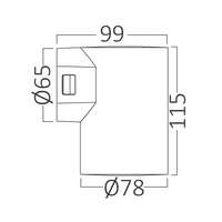 Zidna svetiljka siva 1x9W 3IN1 IP65 - Slika 6