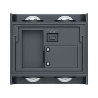 Zidna svetiljka siva 4x1W 3IN1 IP65 - Slika 4