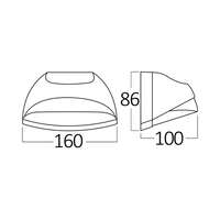 Zidna svetiljka siva 7W 3000K IP54 - Slika 5